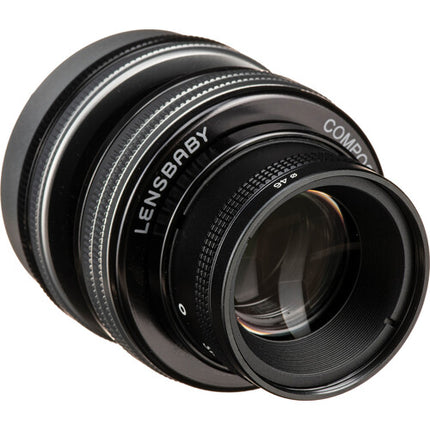 Lensbaby Composer Pro II para Canon RF Óptica Sweet 80 f2.8-22 con bolsa microfibra