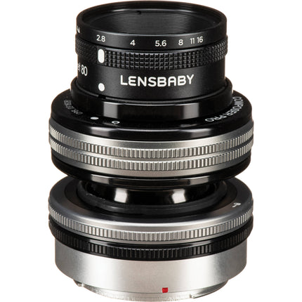 Lensbaby Composer Pro II para Canon RF Óptica Sweet 80 f2.8-22 con bolsa microfibra