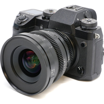 SLR Magic MicroPrime Cine 21mm T1.6 Objetivo para Fujifilm X 82mm Filtro