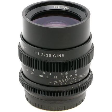 SLR Magic Cine 35mm f1.2 Lente Gran Angular Fuji X-Mount Filtro 52mm