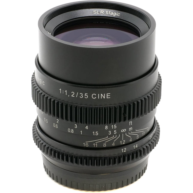 SLR Magic Cine 35mm f1.2 Lente Gran Angular Fuji X-Mount Filtro 52mm