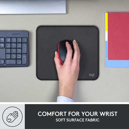 Logitech Studio Series Alfombrilla para Ratón Graphite Antideslizante Spill-Resistente