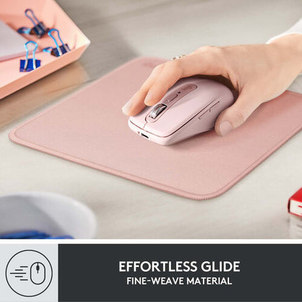 Logitech Studio Series Alfombrilla para Ratón Rosa Oscuro Base Antideslizante Resistente