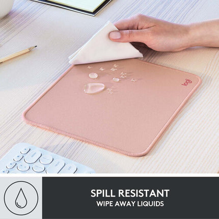 Logitech Studio Series Alfombrilla para Ratón Rosa Oscuro Base Antideslizante Resistente