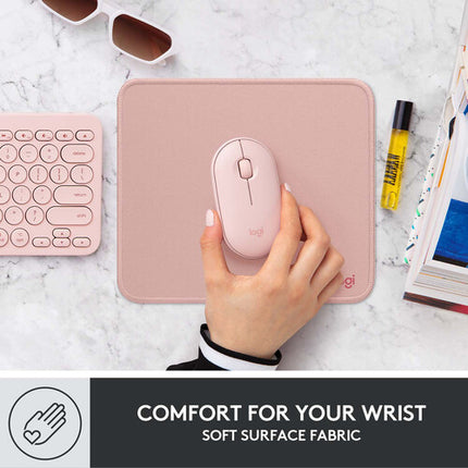 Logitech Studio Series Alfombrilla para Ratón Rosa Oscuro Base Antideslizante Resistente