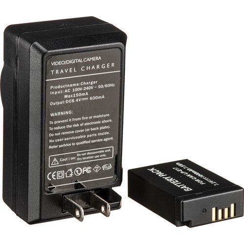 Bescor LPE17 Kit de Batería y Cargador para Cámaras Canon EOS Rebel SL3 T7i 77D M5 M6 Mark II RP
