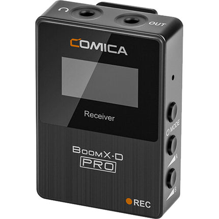 Comica Audio BoomX-D PRO D2 Sistema de Micrófono Inalámbrico Digital Ultracompacto 2 Canales 48 Horas Grabación Negro