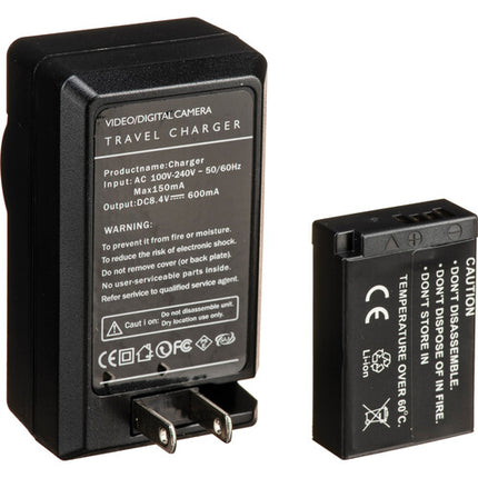 Bescor LPE17 Kit batería cargador y adaptador para cámaras Canon EOS M5 M6 Mark II y RP