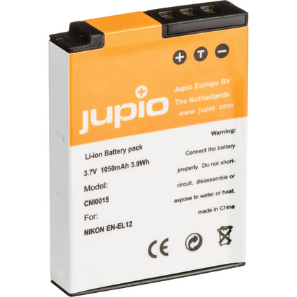 Jupio EN-EL12 Batería de Litio Recargable 3.7V 1050mAh para Nikon