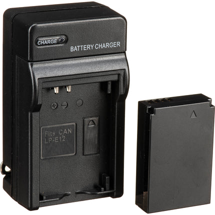 Bescor LPE12 Kit Batería Cargador Adaptador para Cámaras Canon LP-E12