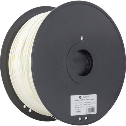 Polymaker PolyLite PLA Filamento para Impresión 3D 2.85mm Blanco 6.6 lb