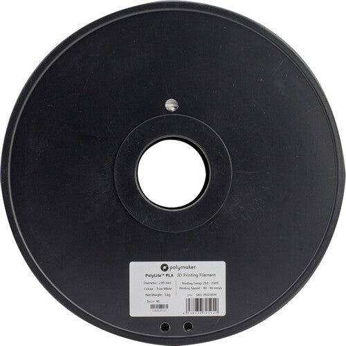 Polymaker PolyLite PLA Filamento para Impresión 3D 2.85mm Blanco 6.6 lb