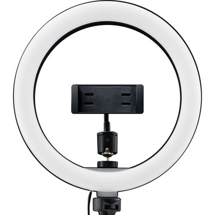Mackie Kit de Luz Anular LED 10" 3 Colores Control Remoto Bluetooth y Soporte Ajustable