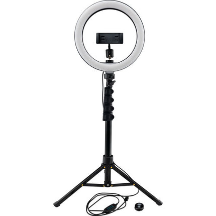 Mackie Kit de Luz Anular LED 10" 3 Colores Control Remoto Bluetooth y Soporte Ajustable