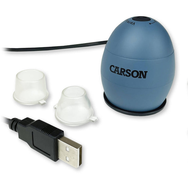 Carson zOrb Microscopio Digital USB 81x Magnificación 2.0MP Azul