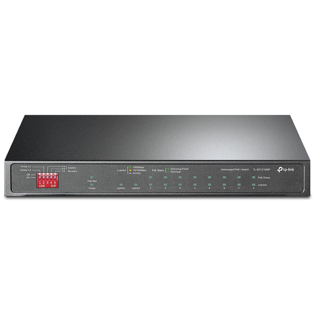 TP-Link TL-SG1210MP Switch de Red No Gestionado 9 Puertos Gigabit 8 PoE 123W