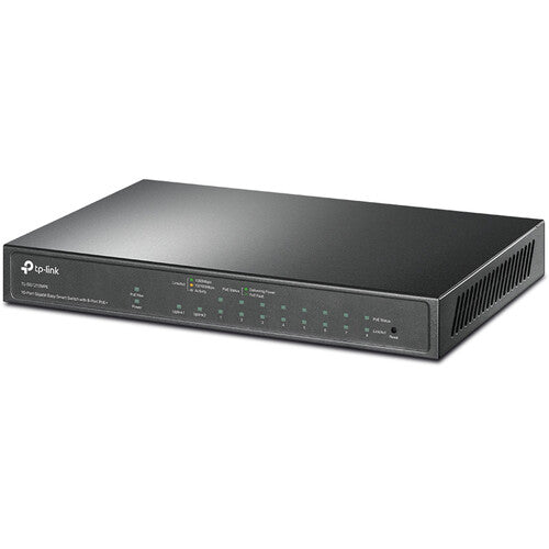 TP-Link TL-SG1210MPE Switch de Red Gestionado 10 Puertos 123W PoE+
