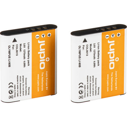 Jupio Par de Baterías LI-90B 1270mAh y Cargador USB para Cámara