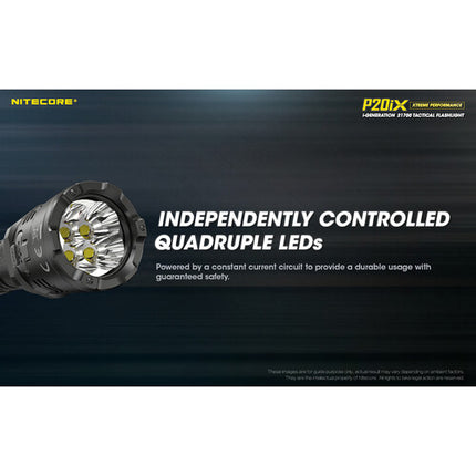 Nitecore P20iX Linterna Táctica Recargable 4000 Lúmenes 5000mAh USB-C