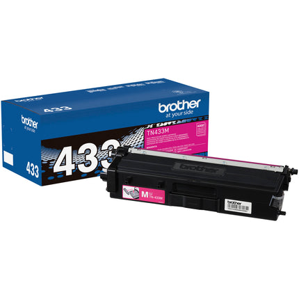 Brother TN433M Cartucho de tóner magenta alto rendimiento compatible con HL-L8260CDW y MFC-L8900CDW