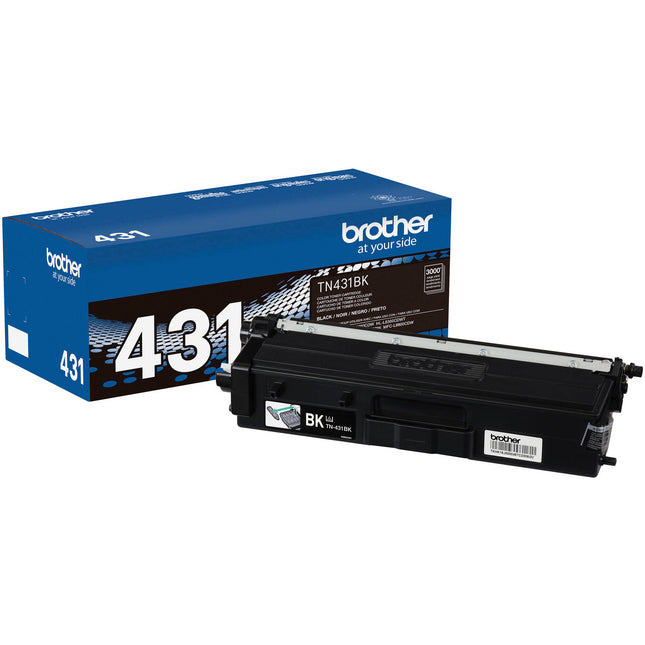 Cartucho de tóner Brother TN431BK negro rendimiento estándar para impresoras HL-L8260CDW y MFC-L8610CDW