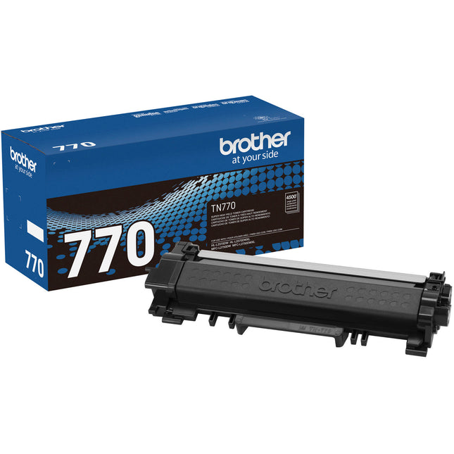 Brother TN770 Cartucho de Tóner Negro Alta Capacidad para Impresoras Brother HL L2370DW and MFC L2750DW