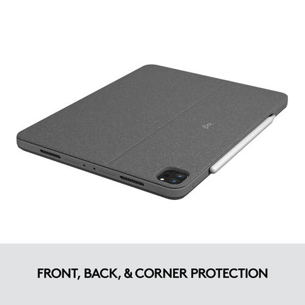 Logitech Combo Touch Funda Teclado Retroiluminado para iPad Pro 11" 1-4 Gen con Touchpad y Teclas atajo iOS