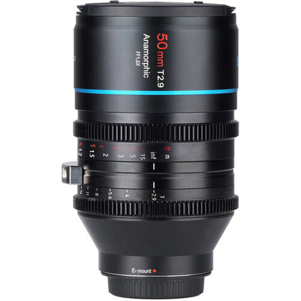 Sirui 50mm T2.9 Lente Anamórfica 1.6x Full Frame Sensor Sony E 82mm