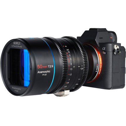 Sirui 50mm T2.9 Lente Anamórfica 1.6x Full Frame Sensor Sony E 82mm