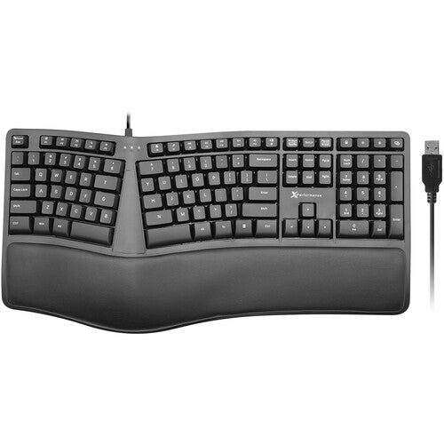 X9 Performance Teclado Ergonómico Dividido con Descansa Palma y 110 Teclas