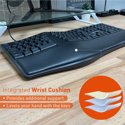 X9 Performance Teclado Ergonómico Dividido con Descansa Palma y 110 Teclas