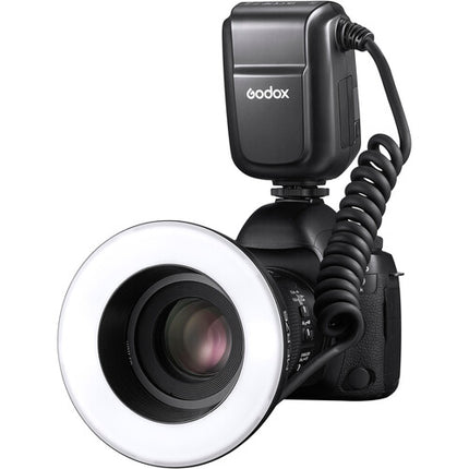 Godox MF-R76 Anillo de Flash Macro con batería recargable y 8 adaptadores de lentes