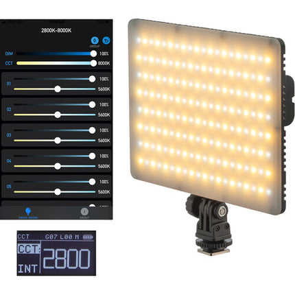 Genaray Kit de Paneles LED RGB Bluetooth 5 x 7" y Trípodes MicroPod