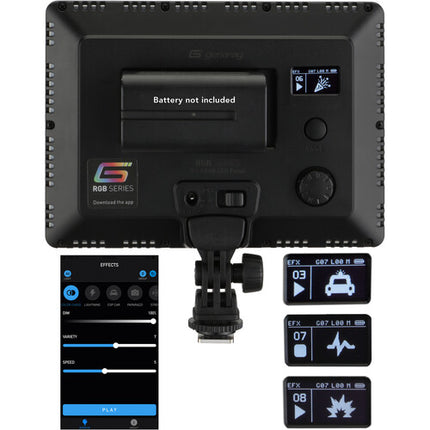 Genaray Kit de Paneles LED RGB Bluetooth 5 x 7" y Trípodes MicroPod