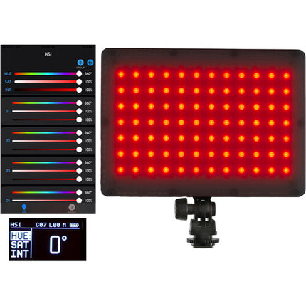 Genaray Kit de Paneles LED RGB Bluetooth 5 x 7" y Trípodes MicroPod