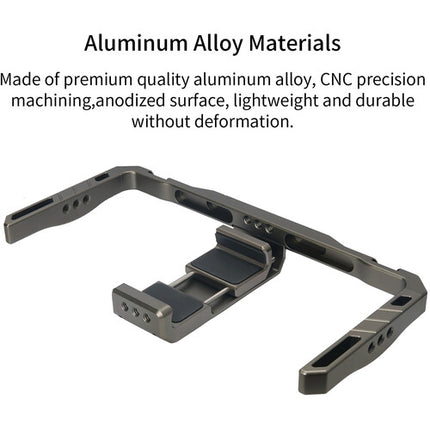 ANDYCINE Dual-Grip Soporte de Aluminio para Smartphone 2.3 a 3.6 pulgadas