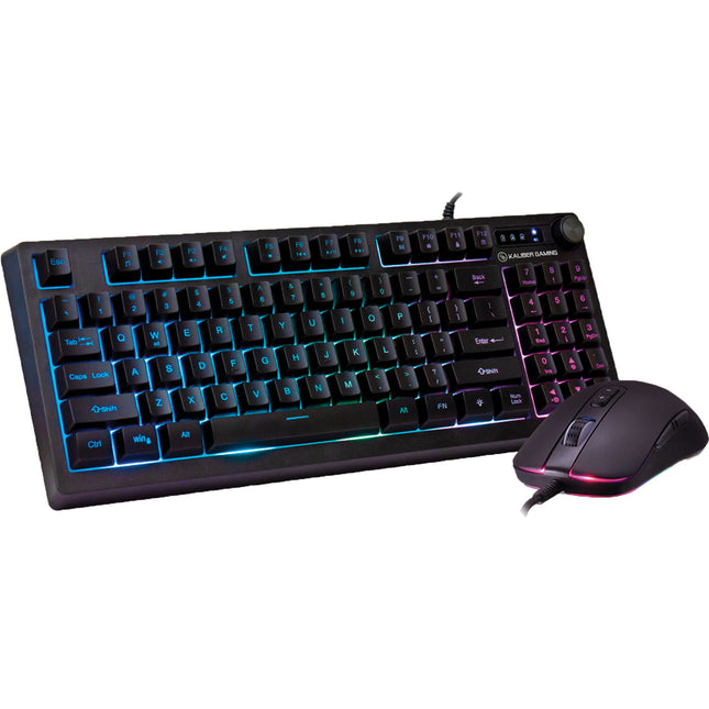 IOGEAR Korona Kore II Combo Teclado Compacto y Ratón 6200 dpi RGB