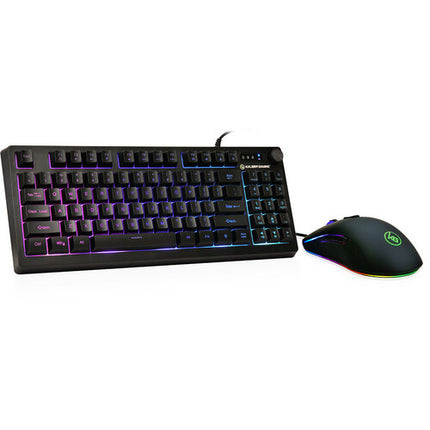 IOGEAR Korona Kore II Combo Teclado Compacto y Ratón 6200 dpi RGB
