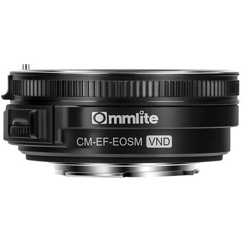 Commlite Adaptador Electrónico AF para Lente Canon EF a EF-M con Filtro ND Variable y Reducción de Exposición 1.0 a 8.6 f/Stops