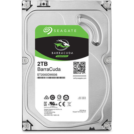 Seagate BarraCuda 2TB Disco Duro Interno SATA III 7200 rpm 256MB Caché