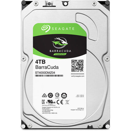 Seagate 4TB BarraCuda Discoduro Interno SATA III 3.5 5400 rpm 256MB Cache