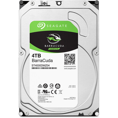 Seagate 4TB BarraCuda Discoduro Interno SATA III 3.5 5400 rpm 256MB Cache
