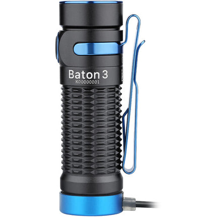 Olight Baton 3 Premium Edition Linterna LED Negra 1200 Lúmenes USB