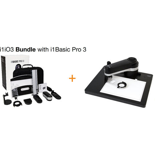 X-Rite i1Basic Pro 3 y i1iO 3 Bundle Espectrofotómetro con Mesa Automática y Medición hasta 10mm