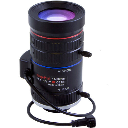 Marshall Electronics 8MP 11-50mm f1.4 Objetivo Varifocal CS-Mount