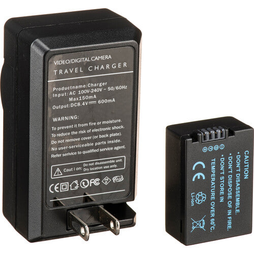 Bescor DMWBMB9 Kit Batería y Cargador para Cámaras Panasonic y Leica DMC-FZ150 V-Lux 4