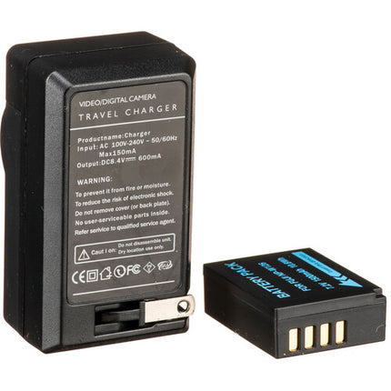 Bescor NPW126S Kit Batería Cargador Adaptador para Cámaras FUJIFILM X-T3 X-T30 X100V
