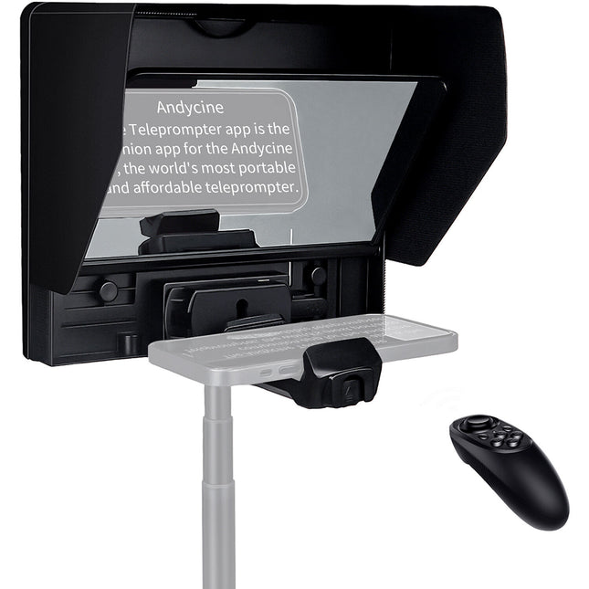 ANDYCINE Teleprompter portátil para smartphone tablet DSLR 11 pulgadas Bluetooth con accesorios