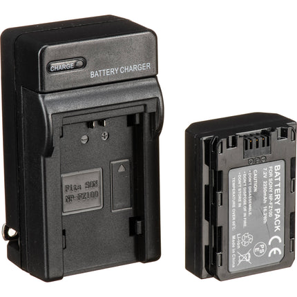 Bescor FZ100 Kit de Batería Cargador y Adaptador para Sony Alpha a6600 a9 II