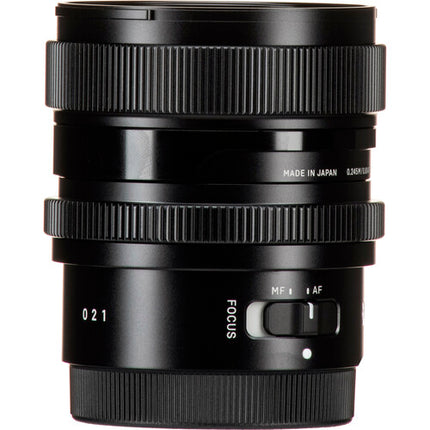 Sigma 24mm f/2 DG DN Lente para Sony E Apertura f/2-22 Distancia Mínima 24mm